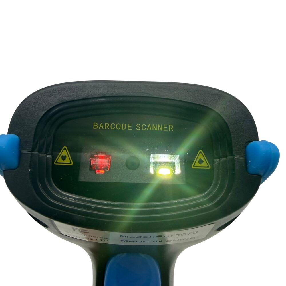 Nadamoo Wireless Barcode Scanner Bur3072 USB Receiver Handheld Black Blue - Picture 3 of 5
